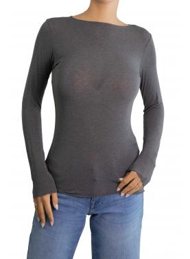 Maglia misto cashmere tinta unita 